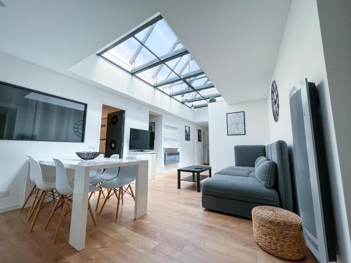 Ferienwohnung Loft Apaisant Dans Quartier Calme Straßburg Exterior foto